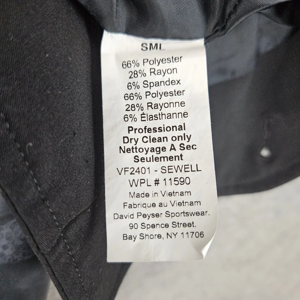 Vince‎ Camuto Men's Black Waistcoat/Vest Size S 36R Stretch Button Formal Sewell